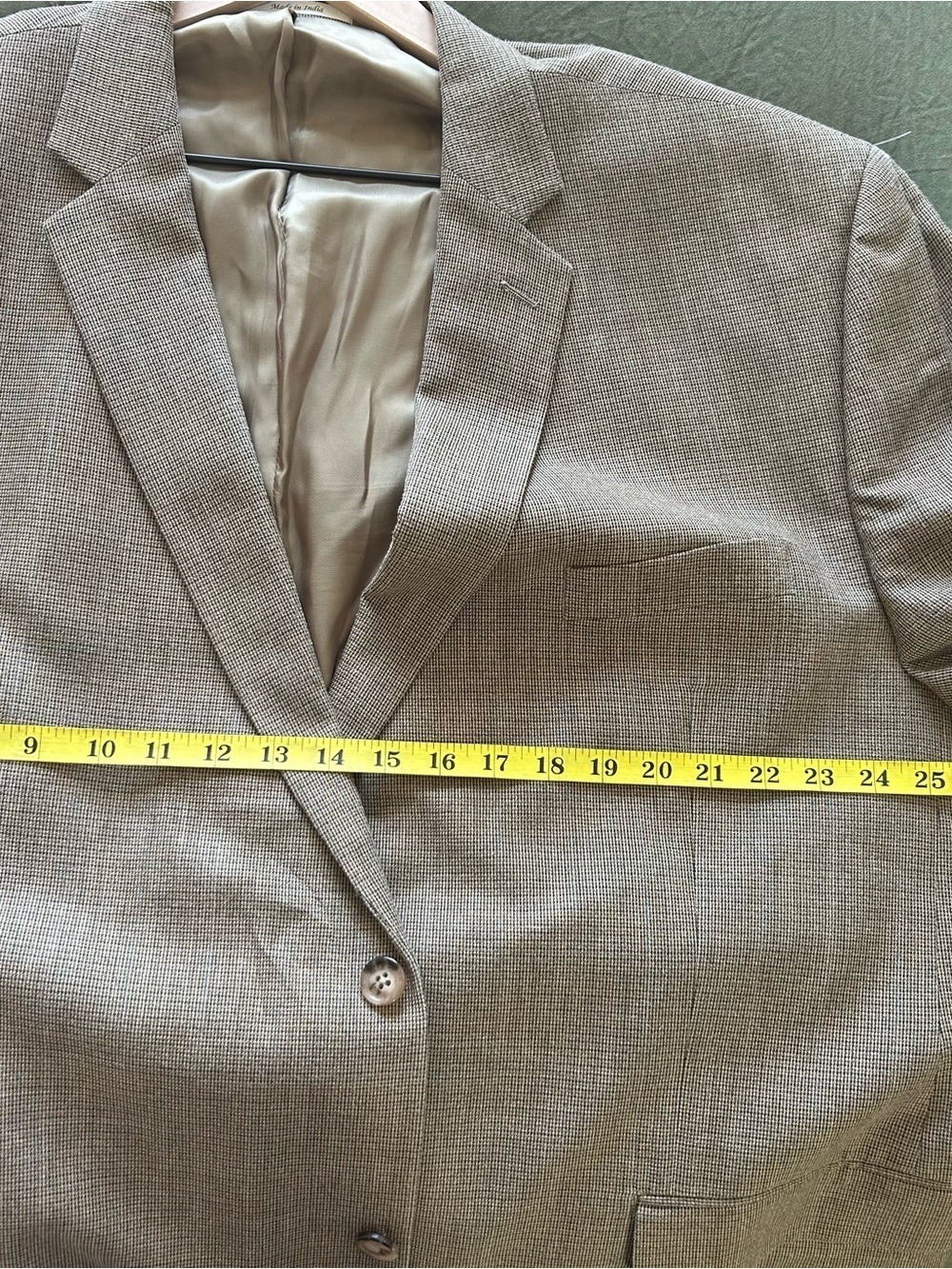 Lauren Ralph Lauren Sport Coat Blazer Men’s 52R Brown Silk Wool Two Button USA - Picture 8 of 9